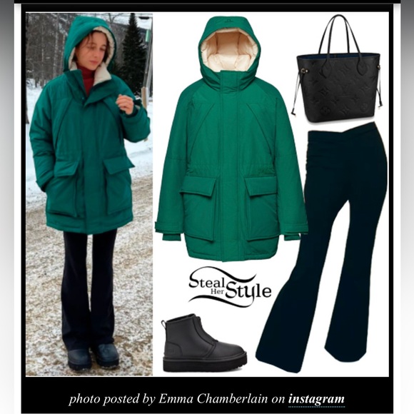 Aritzia TNA Pursuit Parka in Green (Size L) - Picture 6 of 16